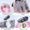 20 Sheets Leopard Nail Stickers，Starry Sky Animal Skin Design Nail Art Decoration Glue Transfer Nail Foils for Women Fingernails and Toenails Acrylic Decorations Manicure Tips Wraps Charms