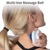 Body Back Manual Massage Roller Ball, Roller Massager, Self Massager, Lacrosse Ball Massager, Back Massage Tool, Self Massage Ball for Sore Muscle & Joint Pain (Blue)