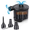 3T6B Electric Air Pump for Inflatables, Battery Powered Wireless Air Pump for Mattress with 3 Nozzles, Quick-Fill Blower Inflator/Deflator for Outdoor Camping, Air Mattress, Inflatable Couch, Pool Toy