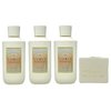 Bath & Body Works Vanilla Romance 3 Pack Body Wash Set with a Natural Oats Bar Soap - Full Size