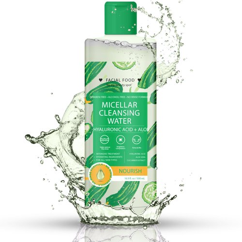 My Beauty Spot Micellar Water - Facial Cleansing Makeup Remover Hydrating Cucumber Infused Micellar Water – Gentle Makeup Remover – 16.9 Fl. Oz.