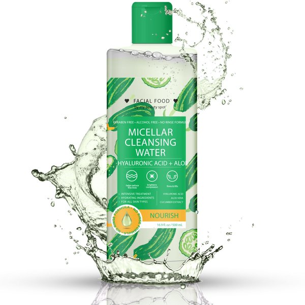 My Beauty Spot Micellar Water - Facial Cleansing Makeup Remover Hydrating Cucumber Infused Micellar Water – Gentle Makeup Remover – 16.9 Fl. Oz.