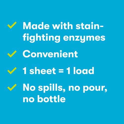 ECOS Laundry Detergent Sheets - No Plastic Jug for 50 Loads - Vegan, No Mess & Liquid Free - Laundry Sheets in Washer - Hypoallergenic, Plant Powered Laundry Detergent Sheets, Lavender, 50 Count