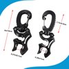 Weewooday 3 Pieces Diving Hose Holder Clip Diving Double BCD Hose Clip with Snap Hook Buckle for Dive Snorkeling Accessories