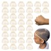 Z-CHARMMY Non Slip Wig Cap for Lace Front Wig, 36 Pieces HD Stocking Caps for Wigs, Invisible Bald Wig Caps for Woman, Sheer Hair Caps for Wig, Transparent Wig Cap, Beige