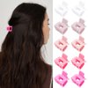 Ahoney 10Pcs Pink Hair Claw Clips for Women Girls, 1" Mini Matte Small Hair Clips for Thin Thick Medium Hair Cute Jaw Clips Strong Hold Hair Barrettes Clip with Gift Box (Pink)