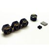 Treal SCX10 II Brass Hex Adaptor 4pcs Wheel Hub for AX90046/AX90047 (12mm*8mm)