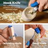 Schaaf Wood Carving Tools Knife Kit | Wood Carving Kit Includes Detail Whittling Knife, Sloyd Carving Knife, Spoon Carving Knife, Basswood Carving Blocks, Strop and Learning Material for Beginners