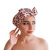 iSPECIAL Shower Cap for Women Long Hair Reusable, Adjustable Shower Caps & Luxury Waterproof Bathing Hair Cap for Women, Elegant Double Layer Shower Caps