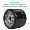 HOODELL 2 Pack 12 050 01-S Oil Filter for Kohler Engine Lawn Mower, Troy Bilt Bronco 12 050 01, Professional 1205001-S 12 050 01-S1 Oil Filter