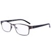 EYEGUARD Readers Metal Deluxe Rectangular Reading Glasses for Men 2.25