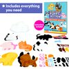 KRAFUN Easy Sewing Kit for Beginner Kids Arts & Crafts, 8 Easy DIY Projects of Stuffed Animal Dolls of Puppies & Kittens, Dogs and Cats, Instructions & Felt, Gift for Girls, Boys, Learn to Sew