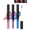 Liquid Glitter Metallic Eyeshadow, 3Pcs Waterproof Purple Blue Pink Shimmer Eyeshadow, High Pigmented, Quick-Drying, Long Lasting, Sparkling Eye Shadow Party Festival Halloween Makeup for Women-B