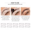 TgoBeauty 10pcs/set Eyebrow Stamp Stencil Kit Eyebrow Stencils Reusable Silicone Eyebrow Shape Makeup Aid Balance Template Makeup Measurement Tattoo Ruler (10pcs/set)