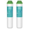 AQUACREST FQK2J Under Sink Water Filter, Replacement for GE FQK2J, FQK1K, 1320 Gallons Dual Flow Drinking Water Replacement Filters (2 Count)