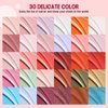 SAVILAND Jelly Gel Nail Polish Set, 30 Colors Translucent Nude Pink Transparent Nail Polish Set with 180 Sheer/Matte/Glossy Effects for Nail Salon DIY Home Christmas Holiday Gift Set