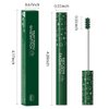 Green Lash Mascara, Waterproof Long lasting Charming Voluminous Cruelty Free Vegan Green Eye Makeup (Green)