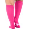 Mojo - Compression Socks for Women and Men 20-30mmHg Knee High - Compression Support Stockings for Travel Circulation, Nursing, Bariatric Recovery - Pink, Small - M809