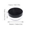 HAHIYO 4Pcs 10ml/0.34oz Plastic Empty Travel Powder Container Small Loose Powder Compact Case Makeup Cosmetic Jar Refillable Powder Box No Leak Powder Holder with Rotatable Sifter and Black Screw Lid