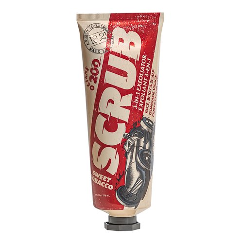 18.21 Man Made Octane 200 Scrub for Face, Body and Scalp in Sweet Tobacco Pore Cleanser,Exfoliator Wash and Scrub infused with Bamboo, Jojoba & Macadamia Oil to Moisturize,Hydrate,Clean & Renew, 6 Oz.