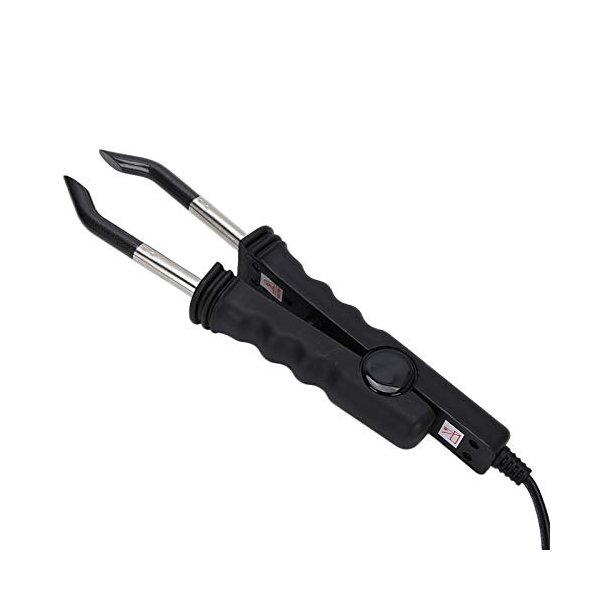 Hair Extension Bonding Iron, Professional Flat Shape Melting Tool for Salon Hair Extensions and Wigs (Black)