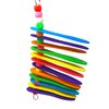 886 Spoon Explosion Bonka Bird Toys Colorful Wood Chew Hanging Spin Parrotlet Budgie Cockatiel Parakeet