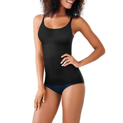 Maidenform womens Cover Your Bases Smoothtec Camisole Dm0038 Shapewear Top, Black, Medium US
