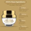 Clear Beauty 24K Gold and Collagen Night Face Moisturizer - Reduces Age Spots, Fine Lines & Wrinkles, Lifting & Firming Night Cream - Cruelty Free Korean Skin Care For All Skin Types