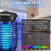 Endbug Bug Zapper, Bug Zapper Outdoor Indoor with LED Light, Electric Mosquito Zapper Fly Zapper, Waterproof Mosquito Killer Insect Zapper Fly Trap for Outside Patio Garden Backyard Home, Plug in