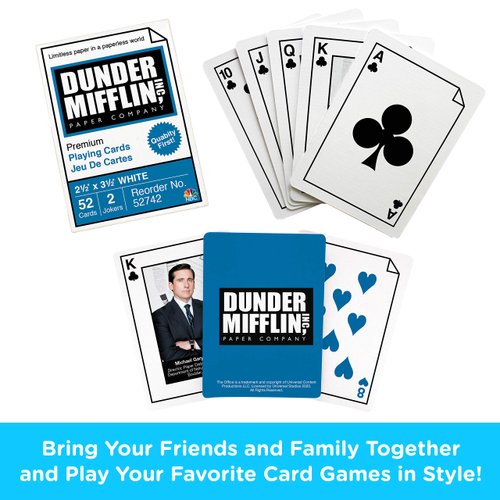 AQUARIUS The Office Playing Cards - Salesmen Themed Deck of Cards for Your Favorite Card Games - Officially Licensed Merchandise & Collectible Gift