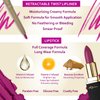 Khasana Lipstick & Automatic Lip Liner Set, Cream Gloss, Soft and Smooth Lip Color Kit, Vitamin E & C Infused for Nourishment & Hydration, Long Lasting. (Vogue 335+38, 13.5)