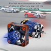 RC Motor Cooling Fan Rocket V2 28000RPM Motor Heat Sink Surpass Hobby Turbo ESC A3 Cooling Fan with XH Connect for 1/10 1/8 RC Car (Orange &Black)