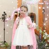 Lingway Toys pink princess dress up Cape Costume for girls aged 3-8，8 Piece toddler girl toys set
