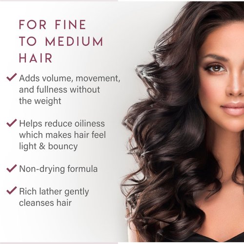 ALURAM Volumizing Shampoo, Non-Drying Gentle Cleanser Adds Body & Fullness for All Hair Types, 12 Fl Oz