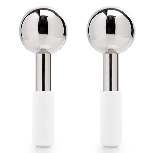 Facial Roller Unbreakable Stainless Steel Cryo Globes Magic Cooling Beauty Facial Sticks for Face, Neck & Body Cryo Sticks Cold Roller for face Puffiness Wrinkles