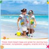 Boao 20 Packs Beach Bag Seashell Bag Mesh Beach Bag Collecting Bag Beach Sand Toy Colorful Seashell Bag for Holding Beach Toys for Outdoor Beach Activities(9.45 x 9.06 Inch)