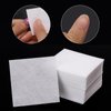 2600 Pcs Lint Free Nail Wipes for Gel Nail Disposable Nail Polish Remover Wipes Cotton Pads White, 8 Pack