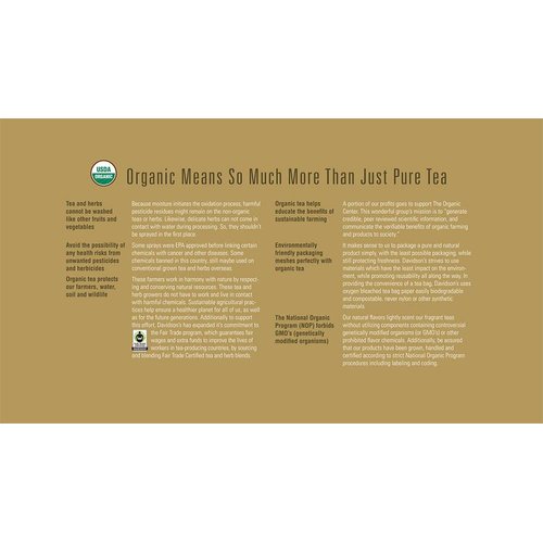 Davidson's Organics, Cinnamon Apple, 100-count Individually Wrapped Tea Bags