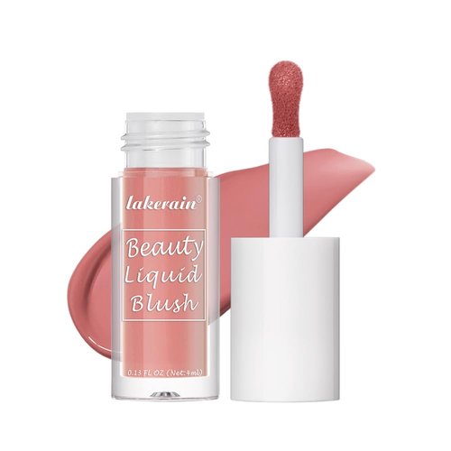 Iakerain Beauty Liquid Blush for Cheeks with Natural Matte Finish, Soft Cream Face Blush, Moisturizing Lightweight Blendable Feel, Long-Lasting (#5 Dry Rosé, 4ml)