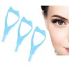 3Pcs Plastic Makeup Upper Lower Eye Lash Mascara Guard Applicator With Comb Eyelashes Curlers Shields Applicators (Blue)