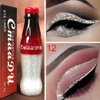 Magik 4-8 Pack Colorful GLITTER Liquid Eyeliner Set Matte Neon Waterproof (8 Pack(2 Ea), Red+Green+Silver+White)
