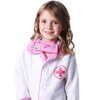 StoryBook Wishes Kids Doctor Coat & Face Mask for Kids Doctor Costume | Doctor Dress Up for Kids | Pink and White - Size 2-4