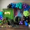 HILAVO Purple Blue Black Green Balloon Garland Kit Video Game Party Balloons Arch with Metallic Purple Latex Helium Balloon for Boys Gamer Theme Night Birthday Baby Shower Party Decorations Supplies