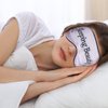 4 Pieces Funny Sleep Mask Silk Eye Mask Soft Blackout Blindfold with Adjustable Strap Sleeping Eye Cover Mask for Women Men Travel, Nap, Meditation (Pink, Beige, Purple, Green)