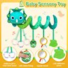 Car Seat Toys for Babies 0-6 Months,Baby Activity Stroller Toy for Newborn 0 3 6 Months,Hanging Rattle Toys for Crib Mobile with Rattles and Squeaker for Babies Infant Boys Girls Gifts-Dinosaur
