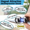 Cool Fidget Magnet Ferrite Putty, Slime Putty Party Favors, Hematite Magnetic Stones Eggs with 1.26 inch Magnet Balls, Anti Anxiety Desk Toy, Stress Relief EDC Toy Atuism Slime Putty& Science Kit Gift