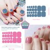 JERCLITY 440 Pieces 20 Sheets Toenail Stickers for Women Nail Art Wraps Toe Nail Stickers Nail Wraps for Toes Nail Polish Strips Nail Polish Stickers for Toenails Color Strips