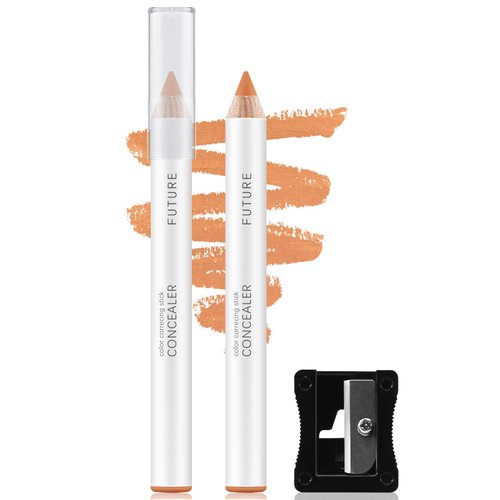 GEUUFEA Creamy Matte Concealer Pencil, Long-lasting Conceal Pencil Under Eye with Pencil Sharpener, Coverage for Dark Circle, Acne & Spot