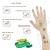 AOYOO St. Patrick's Day Temporary Tattoos, Shamrock Patterned Stickers for Kids, 20 Pieces