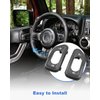 Door Lock Switch Bezel Fit for Jeep Wrangler JK 2011 2012 2013 2014 2015 2016 2017 2018, Side Door Lock Switch Replaces 68185910AA 68185911AA